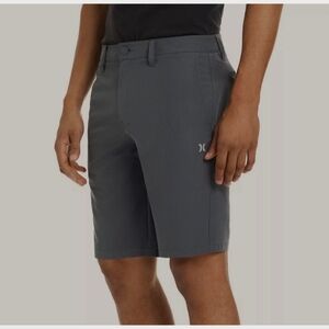 NEW Hurley Sz 36 Gray Hybrid Reflective 4-Way Stretch Water Repellant Walk Short
